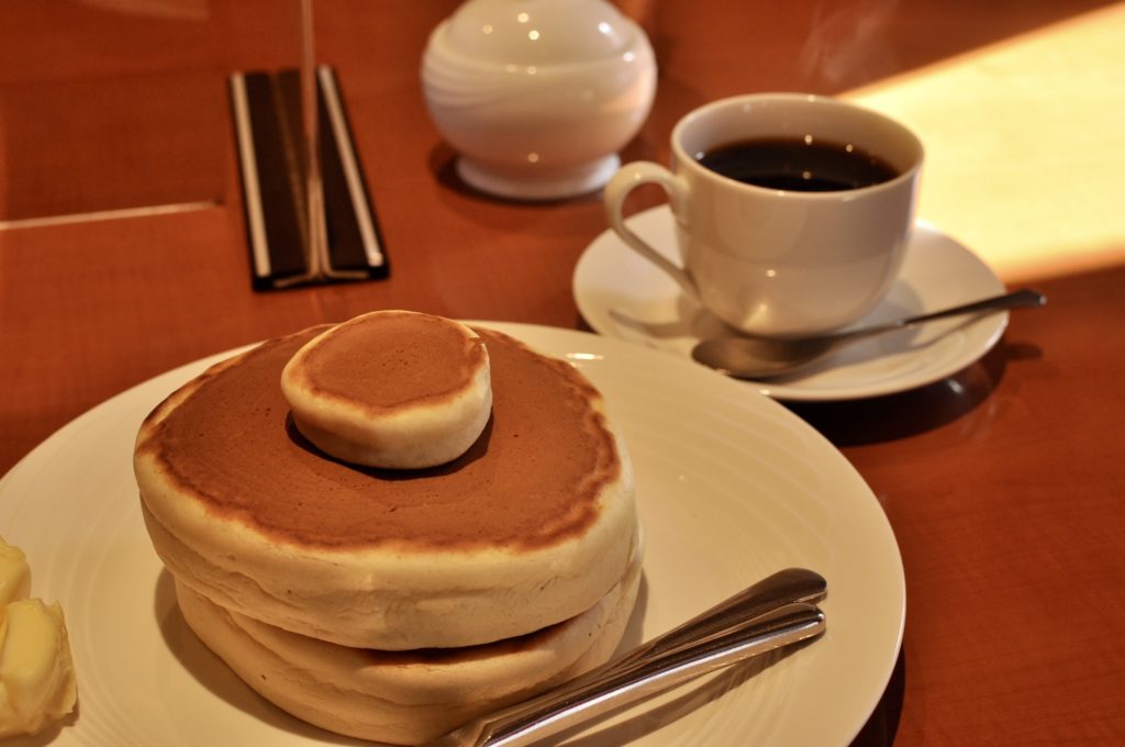 コーヒーとホットケーキ